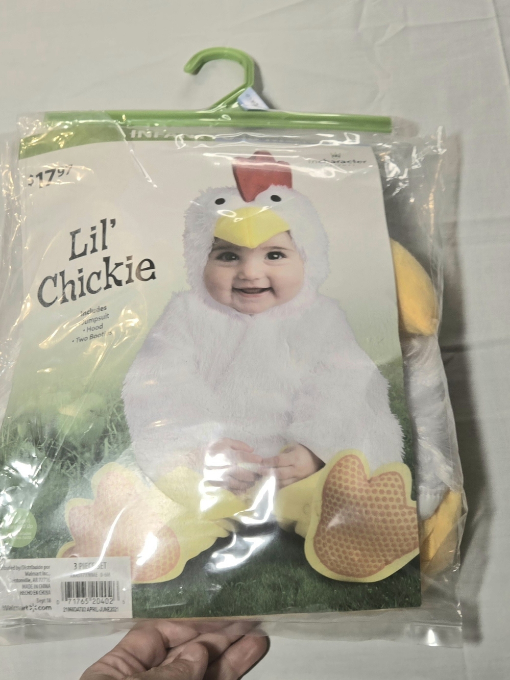 NEW Lil' Chickie Baby Chicken Halloween Costume 3pc Infant 0-6 M NIP